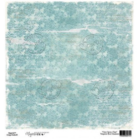 Односторонняя бумага Turquoise Rose Ornament 30х30 см от Magnolia