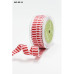 Стрічка Chevron Stripes Red / White від компанії May Arts, 90 см