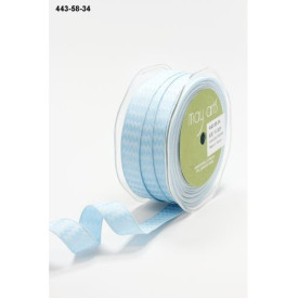 Стрічка Chevron Stripes Light Blue від компанії May Arts, 90 см