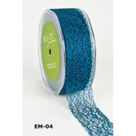 Стрічка-павутинка кольору морської хвилі від компанії May Arts, 3,8 см, 90 см