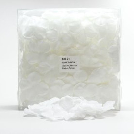 Набор тканевых гортензий белого цвета от May Arts, 10 шт, 45 мм