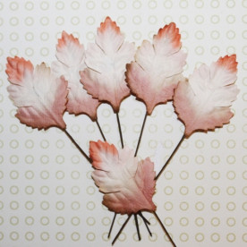 Набор декоративных листиков ромашек коричневого цвета, 2х3 см, 10 шт