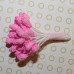 Набір тичинок рожевого кольору з мікробісер, 15 гілочок (30 головок)