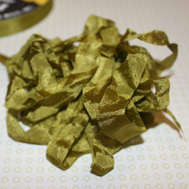 Шебби-лента Dusty Olive от компании Hug Snug, 14 мм, 90 см