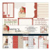 Набор бумаги Santa's Lis,t 30х30 см, 9 листов + высечки  от Teresa Collins