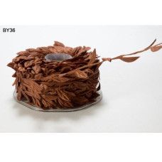 Лента "Листья" от May Arts, цвет коричневый, 90 см