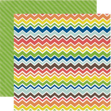 Двусторонняя бумага Classy Chevron 30х30 см от компании Echo Park