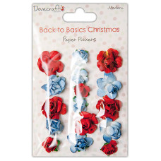 Набір трояндочок Back to Basics Christmas Modern 16 шт від Dovecraft