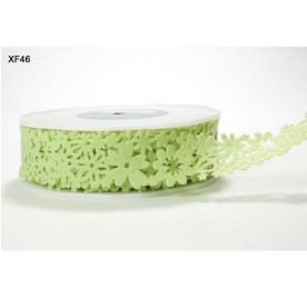 Фетровий стрічка Floral felt зеленого кольору від May Arts, 90 см