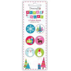 Набір тканинних брадс Merry Magic 6 шт від компанії Dovecraft