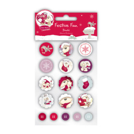 Набор брадсов Festive Fun 17 шт от компании Fizzy Moon