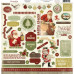 Лист з наклейками Christmas Day 30х30 см від компанії Carta Bella