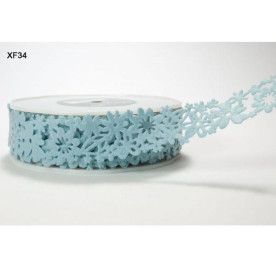 Фетровий стрічка Floral felt блакитного кольору від May Arts, 90 см