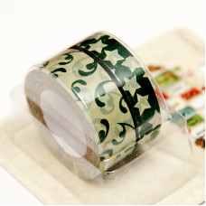Паперовий скотч 'Tis the Season Green 10 мм і 15 мм від компанії Dovecraft