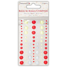 Набір напівперлин Back to Basics Christmas Modern, Dovecraft