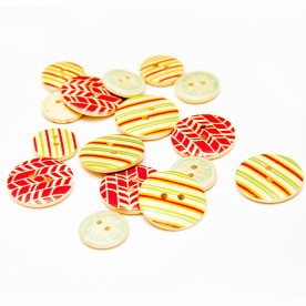 Набор деревянных пуговок Back to Basics Christmas Modern 16 шт от Dovecraft