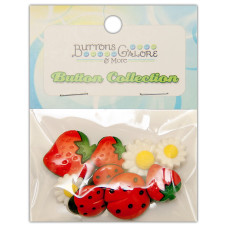 Набір гудзичків Berries & Bugs від компанії Buttons Galore
