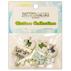 Набір гудзичків Let It Snow від компанії Buttons Galore
