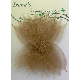 Набор скелетированных листочков Metallic Copper, 20 шт, 5-7 см