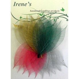 Набір скелетовані листочків Christmas Mix, 20 шт, 5-7 см