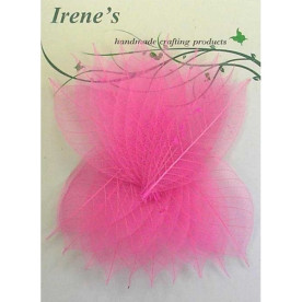 Набор скелетированных листочков Pink, 20 шт, 5-7 см