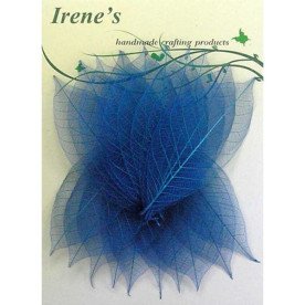 Набір скелетовані листочків Blue, 20 шт, 5-7 см