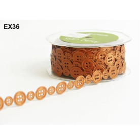 Фигурная лента "Пуговки" 90 см от May Arts