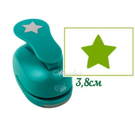 Фигурный дырокол, Звезда, 3,8 см, Rosa Talent