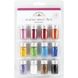 Набор флока с эффектом бархата Crushed Velvet Flock 12 шт от Doodlebug