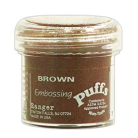 Флок для ембоссінга Brown Embossing Puffs від Ranger