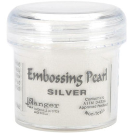 Пудра для ембоссінга з ефектом перламутру Embossing Pearls - Silver Pearl від Ranger