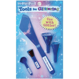 Набор инструментов для работы с глиттером от компании Sulyn