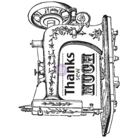 Акриловий штамп Швійна машинка з подякою Delight 6,5x7,5 см, Prima