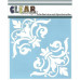 Трафарет Corner Flourish 15х15 см від компанії Clear Scraps