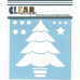Трафарет Layered Christmas Tree 15х15 см от компании Clear Scraps