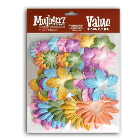 Набор бумажных цветов Mulberry St. - Pastels 36 шт. от Petaloo