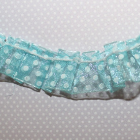 Лента из органзы SkyBlue, ширина 15 мм, длина 90 см