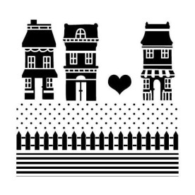 Трафарет Our Town 15х15 см від Claudine Hellmuth