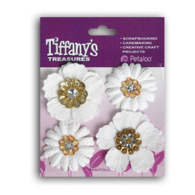 Набір декоративних квітів Tiffanys Treasure - Diamond White від Petaloo