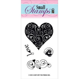 Акриловий штамп Love and Hearts, Hot Off The Press