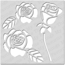 Трафарет Rose Builder 15х15 см від компанії My Favourite Things