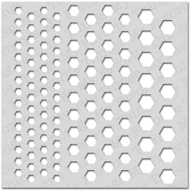 Трафарет Graduated Hexagons 15х15 см от компании My Favourite Things