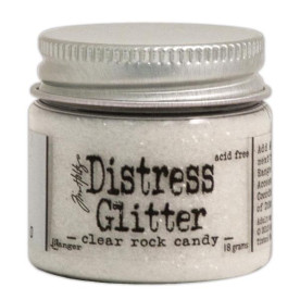 Гліттер Distress Glitter Clear Rock Candy 18 г від компанії Tim Holtz