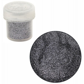Сухі блискітки, Сірий, 7г, 0,2 мм, Margo