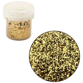 Сухі блискітки, золото, 7г, 1 мм, Margo