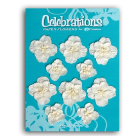 Набор бумажных цветов Hydrangeas Cream от Petaloo