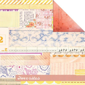 Двусторонняя бумага Pomelo 30х30 см от компании Basic Grey