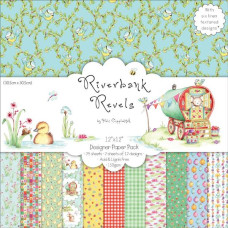 Набор бумаги Riverbank Revels 30х30 см 12 листов от Helz Cuppleditch