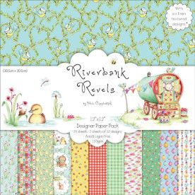 Набір паперу Riverbank Revels 30х30 см 12 аркушів від Helz Cuppleditch