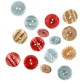 Набір ґудзиків Au Jardin Vintage від Dress It Up, 15 шт